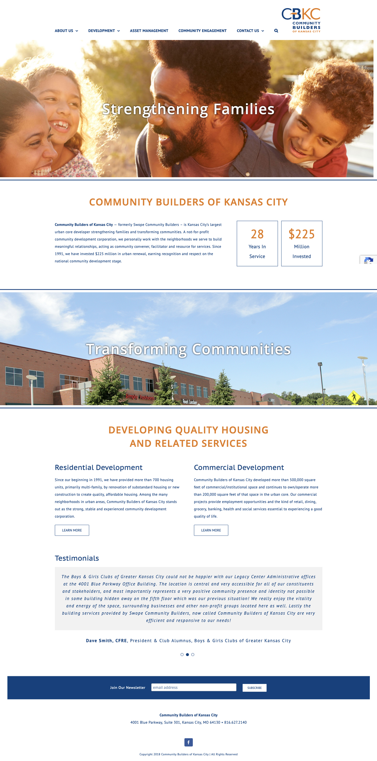 Company Informational Website Design for CBKC
