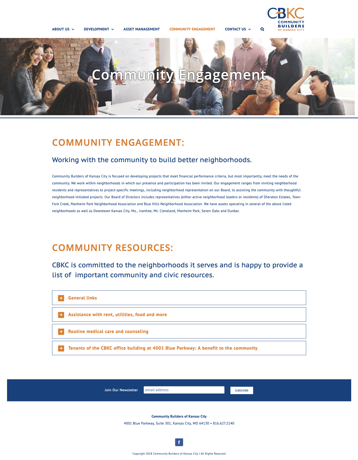 Company Informational Website Design for CBKC