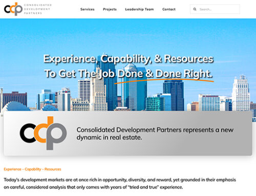 Real Estate Development and Consulting Website Design for CDP