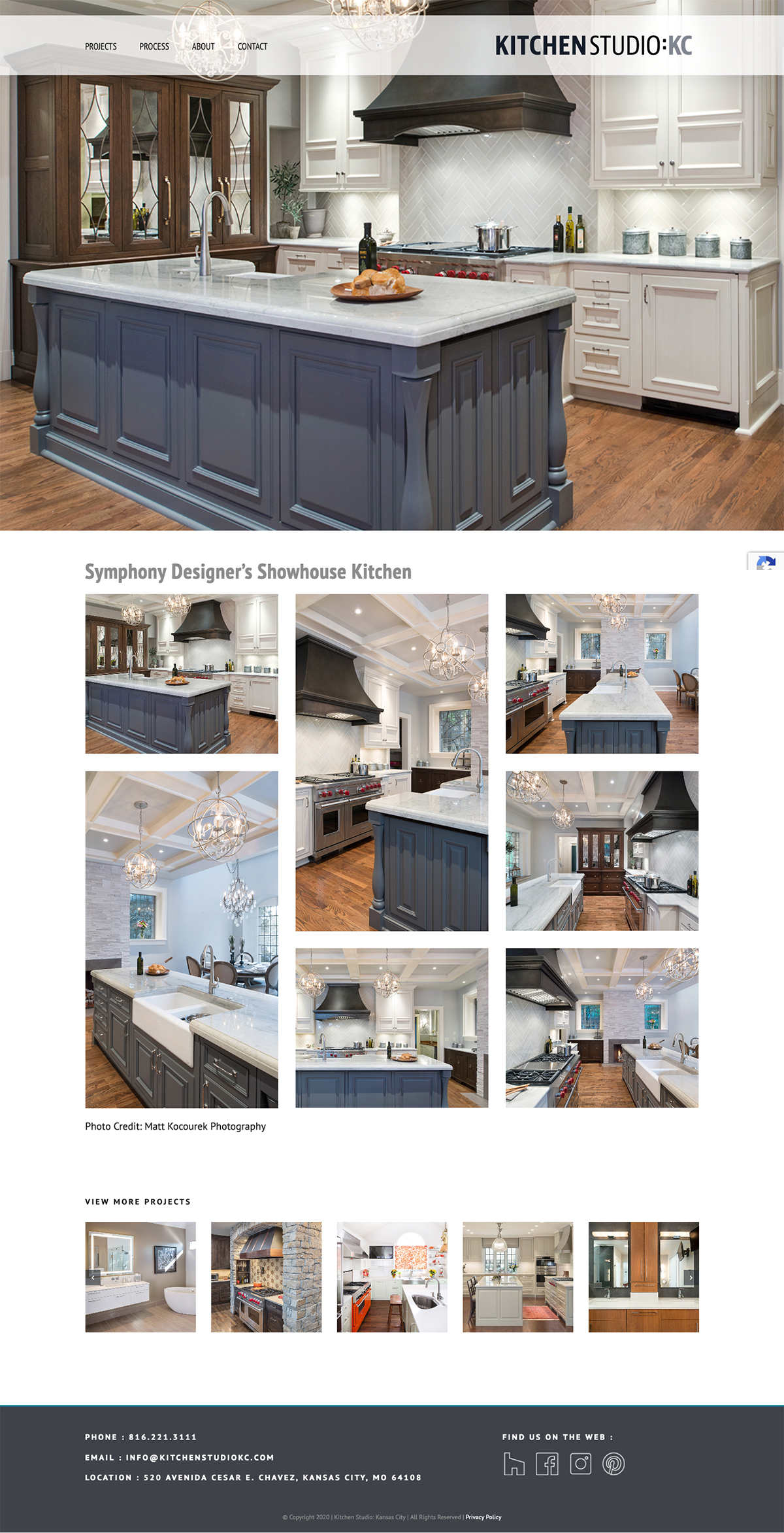 Kitchen Studio:KC business portfolio website