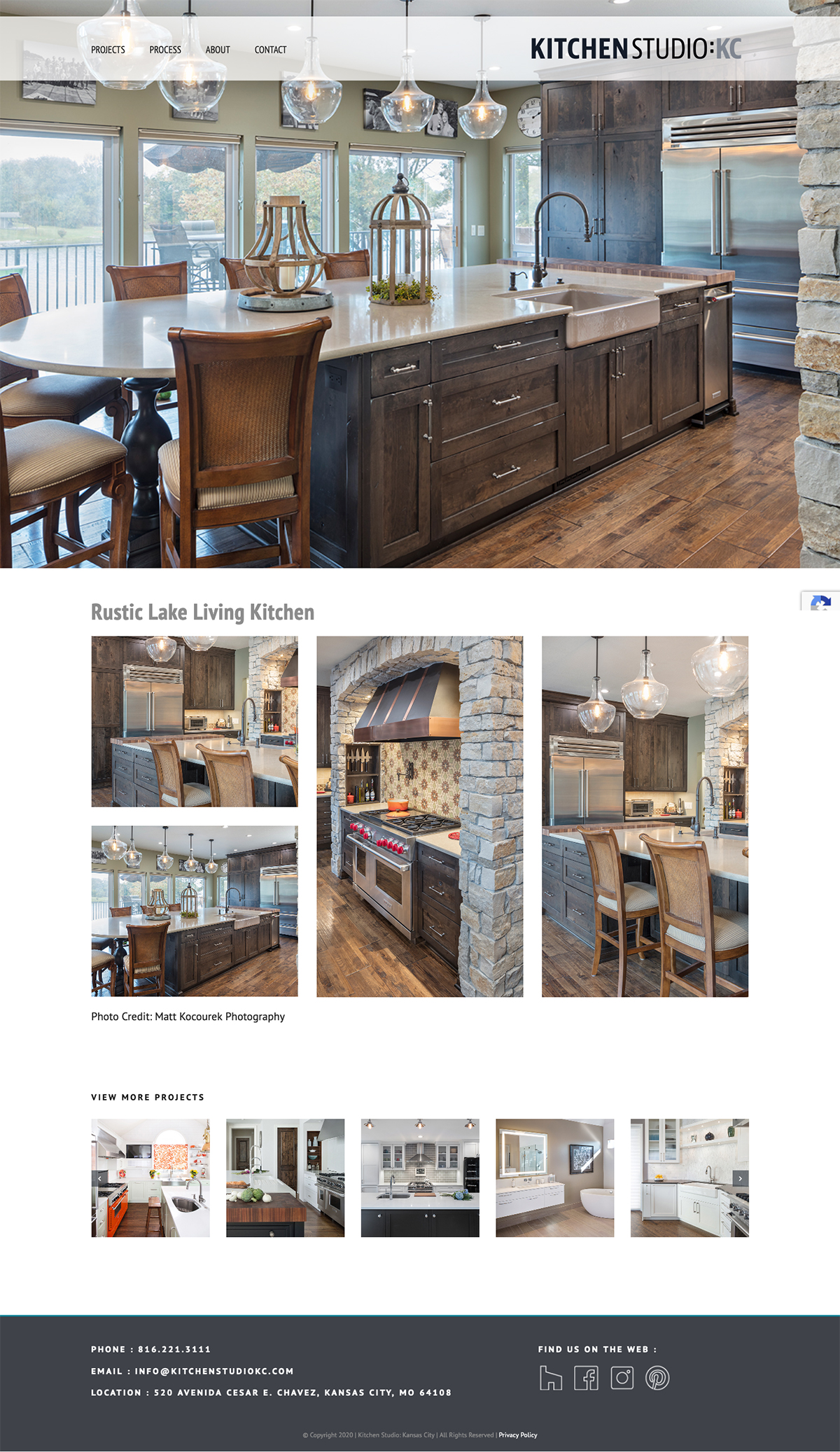 Kitchen Studio:KC business portfolio website
