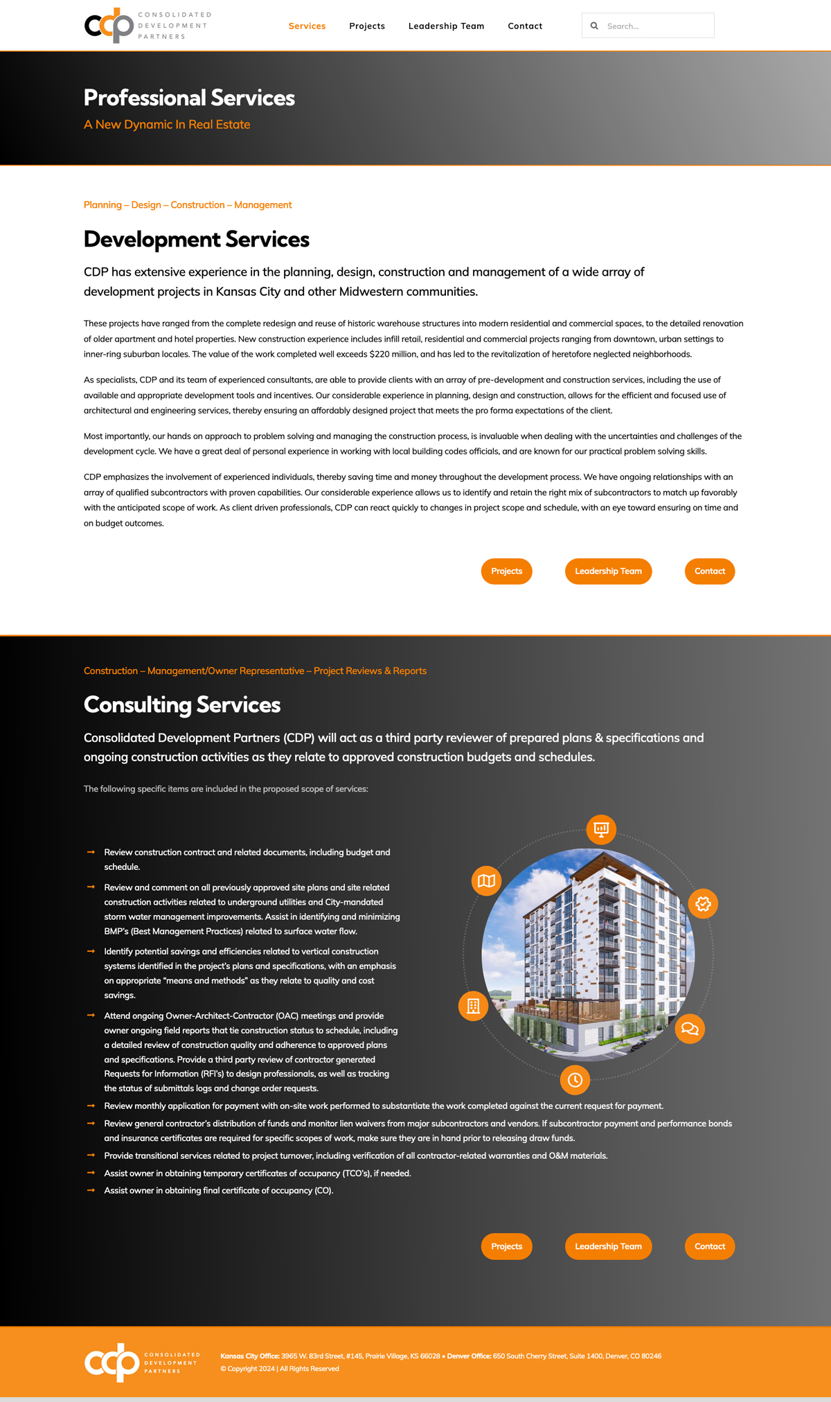 Real Estate Development and Consulting Website Design
