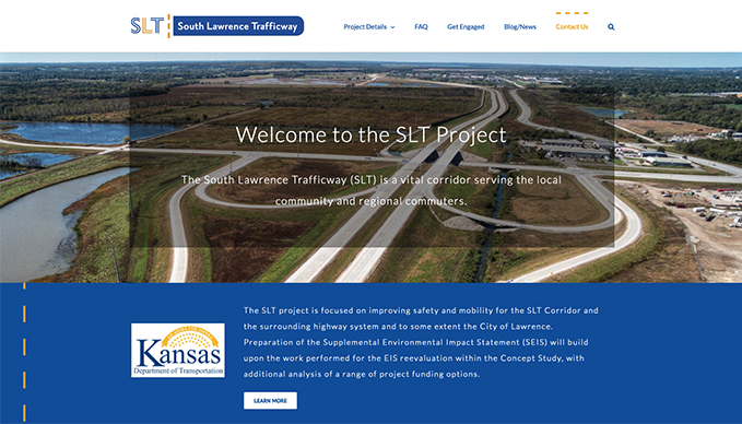 South-Lawrence-Trafficway informational website design