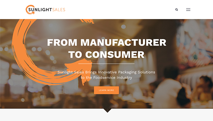 Sunlight Sales Business Website