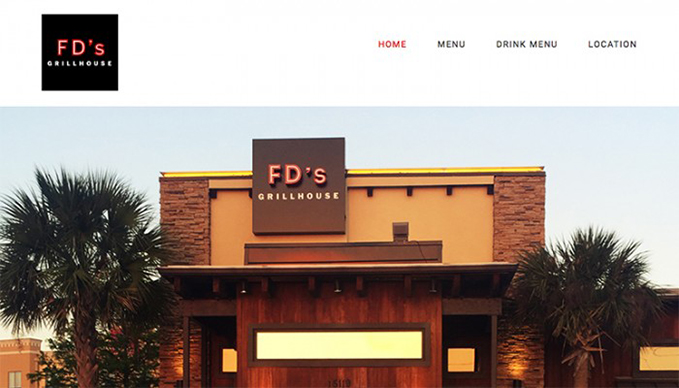 One Page Web Design - FD's Austin