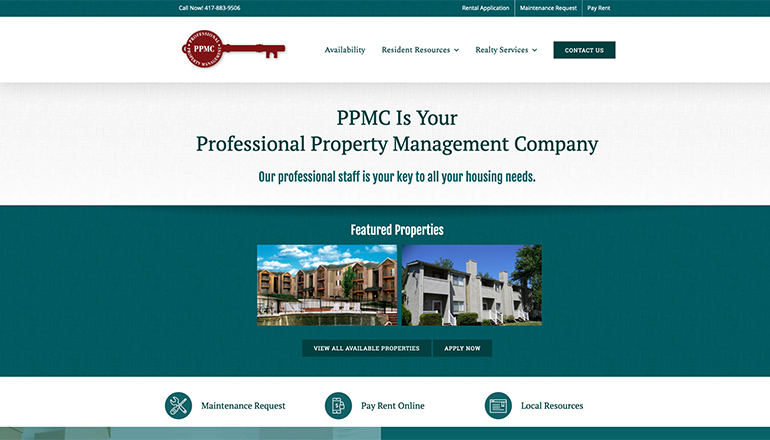 Customer Management System (CMS) Website Design for Professional Property Management Company (PPMC)